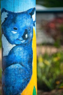 Art on lamppost