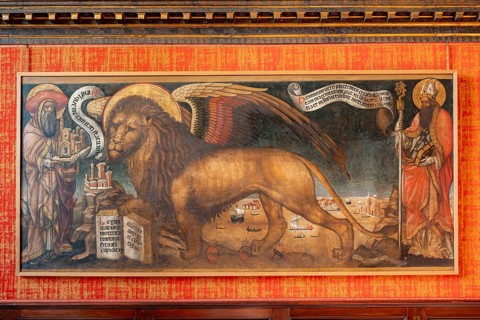 Painting of the Lion of St Mark