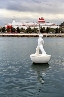 Buoy floating in the harbour