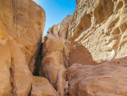 Ladder in the rocks