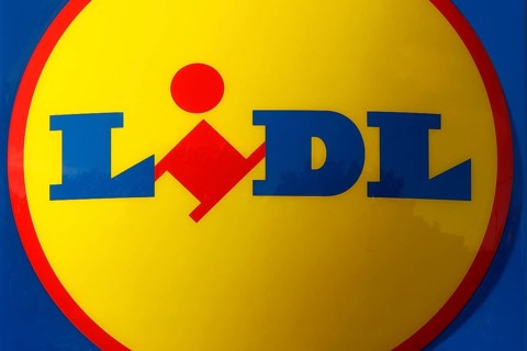 Sign with Lidl logo