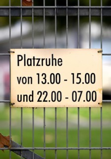 Sign Platzruhe