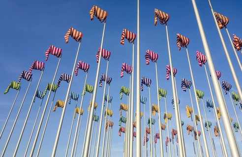 Artwork Le vent souffle ou il veut by artist Daniel Buren