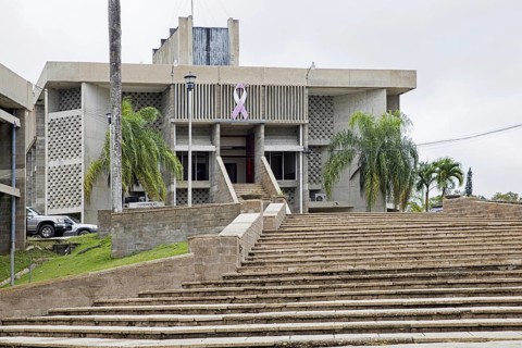 Belmopan National Assembly Building at Independence Plaza