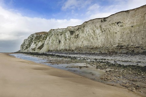The white chalk cliffs at Cap Blanc Nez