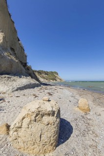 Eroded sea cliff on the island Hiddensee