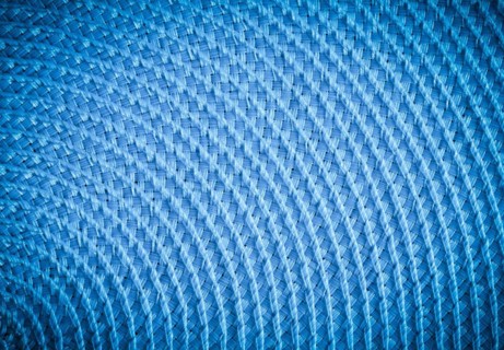 Blue corrugated surface Close-up texture