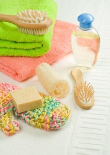 Composition of bath accessories
