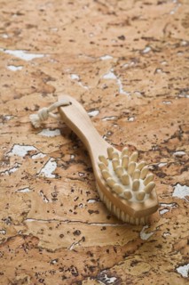 Cork wood with massager