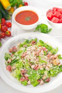Fresh classic caesar salad