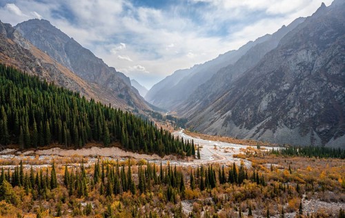 View into the Ala Archa valley