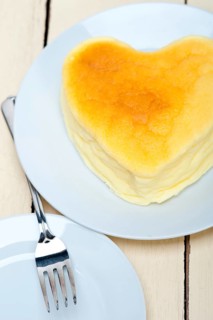 Heart shaped cheesecake ideal cake for valentine day