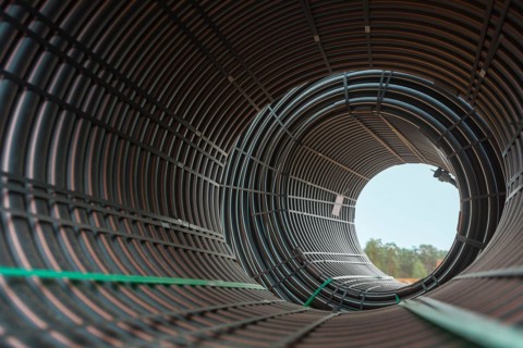View from the role of the water pipe