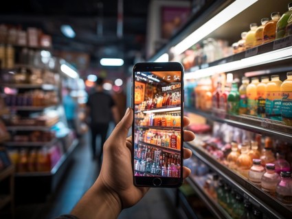 Purchasing and control with your cell phone while shopping