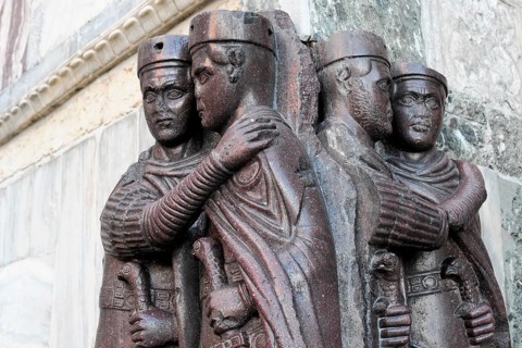 Porphyry statue of the Roman Tetrarchs