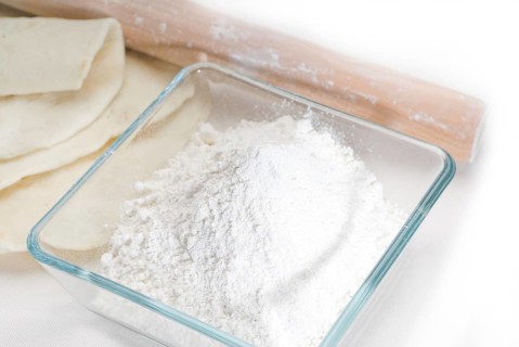 Making fresh homemade pita bread