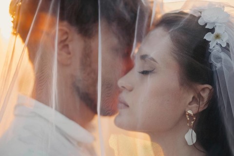 Beautiful young couple in love