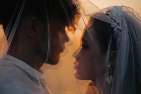 Beautiful young couple in love