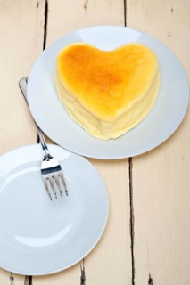 Heart shaped cheesecake ideal cake for valentine day