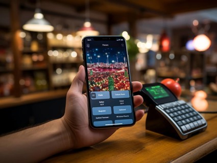 Purchasing and control with your cell phone while shopping