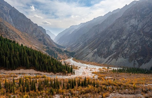 View into the Ala Archa valley