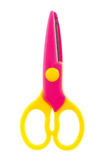 Coloured isolated scissors