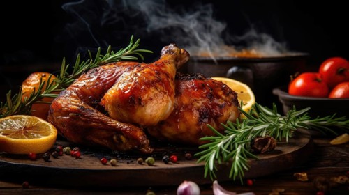 Roast chicken with rosemary