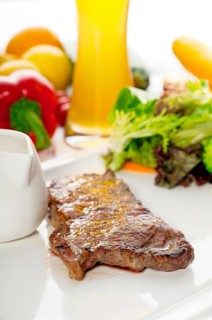 Juicy BBQ grilled rib eye