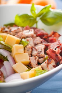 Fresh classic caesar salad