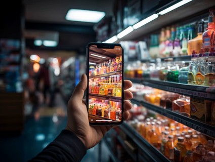 Purchasing and control with your cell phone while shopping