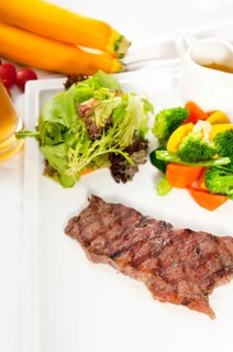 Juicy BBQ grilled rib eye