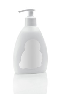 White bottle of cream