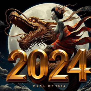 Happy Chinese new year 2024 poster card
