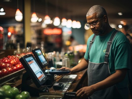 Purchasing and control with your cell phone while shopping