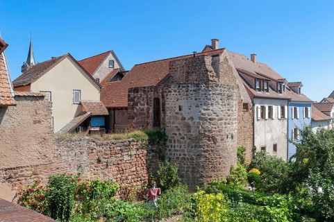 Part of the historic city wall along the Rem Marechal Joffre road