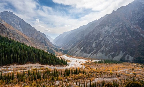 View into the Ala Archa valley