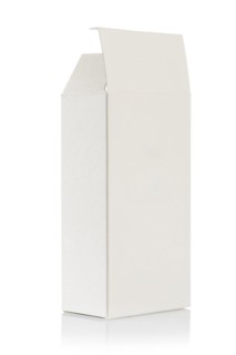 Opened paper box insulated
