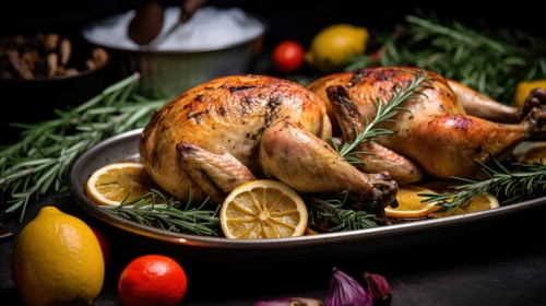Roast chicken with rosemary