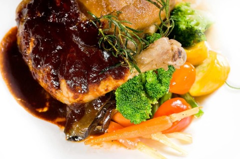 Fresh beer sauce chicken stew and mix vegetables