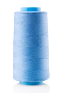 Blue spool with cord