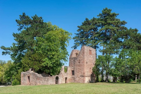 Ruins of the church of St-Jean-Baptiste in Munsterling Park
