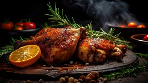 Roast chicken with rosemary