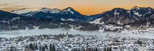 Sunset over Oberstdorf
