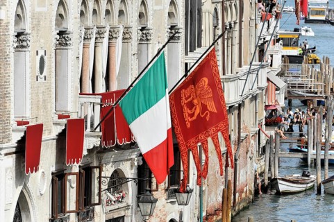 Flags for the Regata Storica