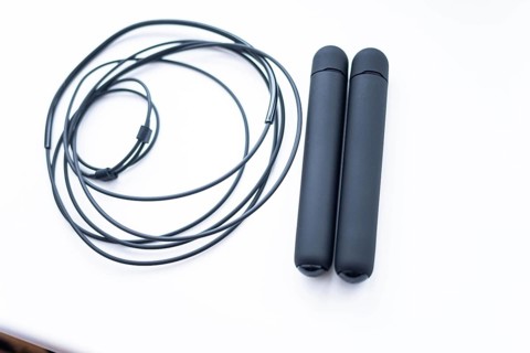Digital smart jump rope on a white background