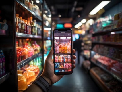 Purchasing and control with your cell phone while shopping