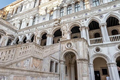 Giant staircase in the courtyard of the Doge's Palace