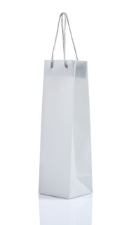 Isolated grey paper bag