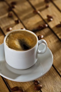 A cup of coffee on the table