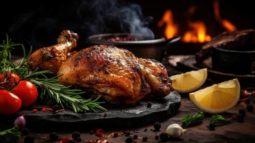 Roast chicken with rosemary